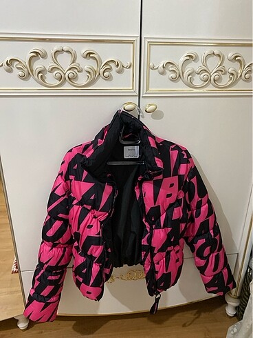 Pembe Bershka Mont