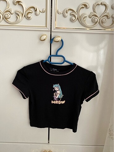 Bershka s beden crop tshirt