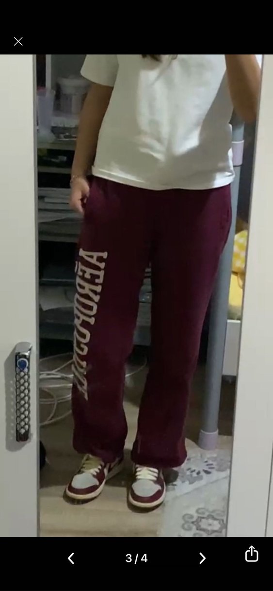 Aeropostale Bordo Kadın Eşofman Altı - Görsel 3