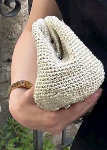 hasır örgü çanta - Görsel 2