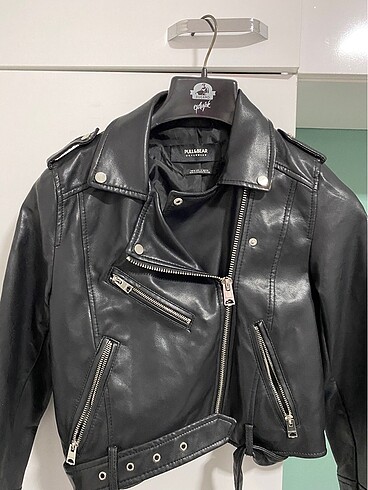 Pull and Bear deri ceket pull and bear