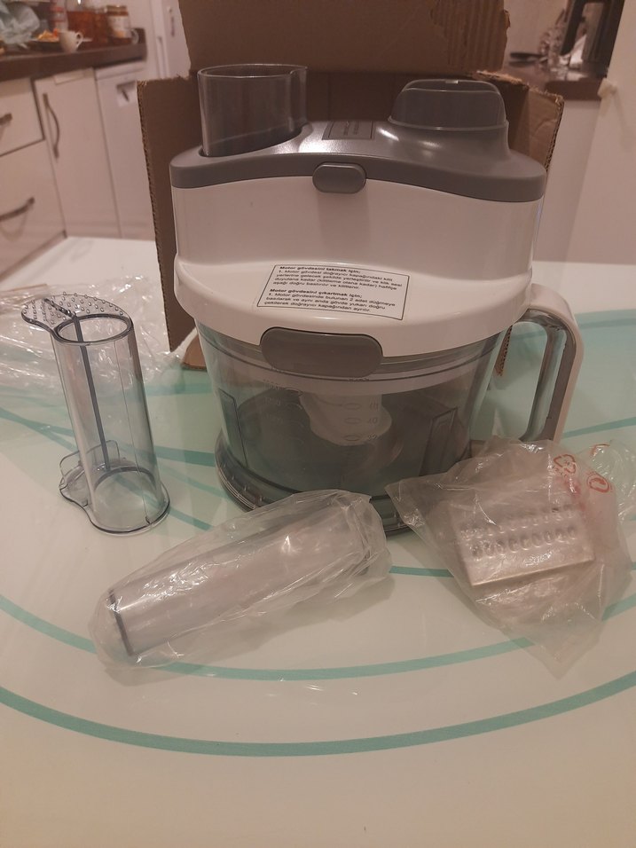 Gri Renkli Blender Haznesi ve Kapak - Görsel 4