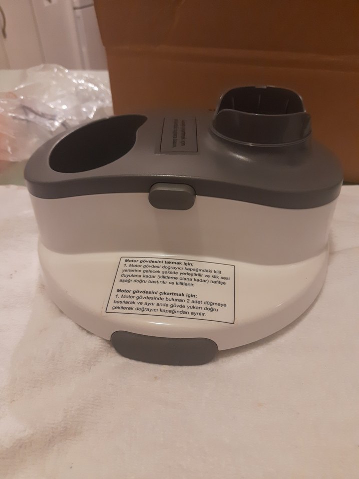 Gri Renkli Blender Haznesi ve Kapak - Görsel 3