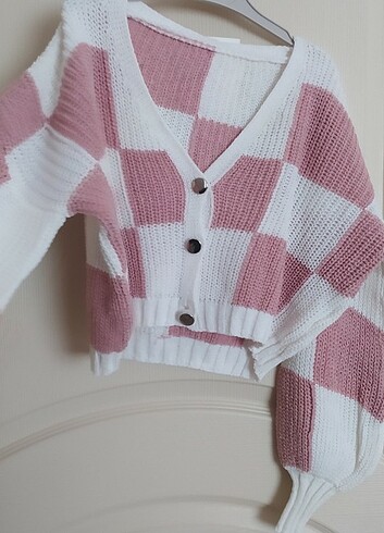 s Beden pembe Renk Crop hirka