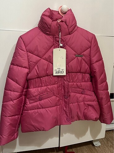 Kız çocuk pembe mont