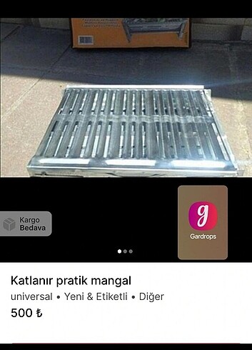 Diğer Katlanır pratik mangal mangal yelpazesi hediye
