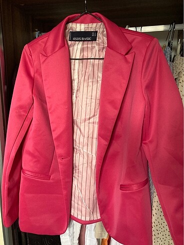 Pembe blazer ceket