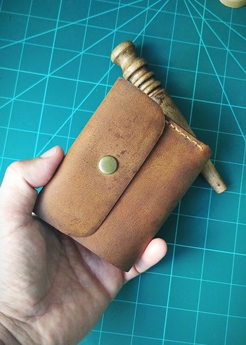 El Yapımı Hakiki Deri Cüzdan - Görsel 5