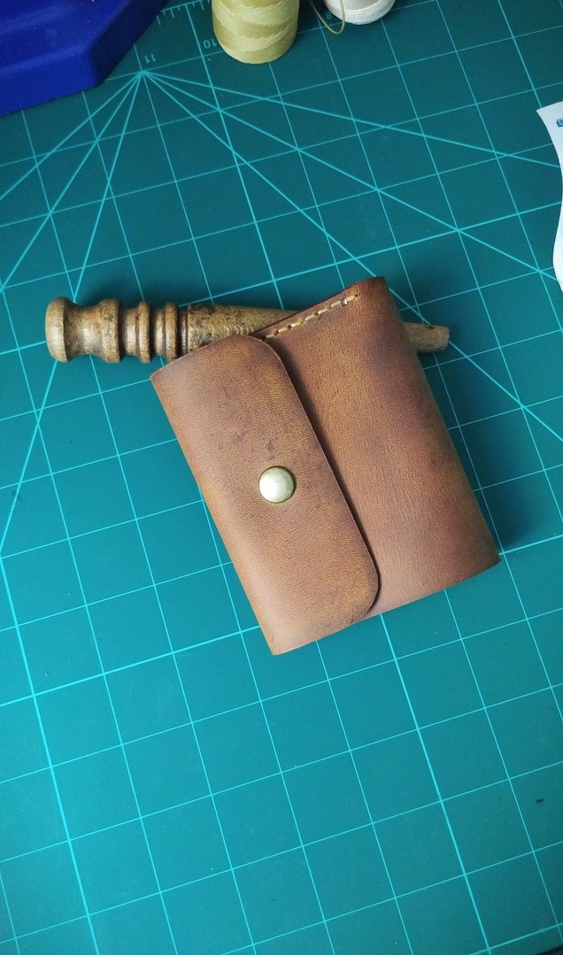 El Yapımı Hakiki Deri Cüzdan  - Görsel 3