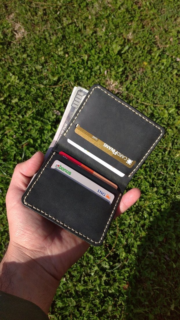 El Yapımı Hakiki Deri Cüzdan  - Görsel 5