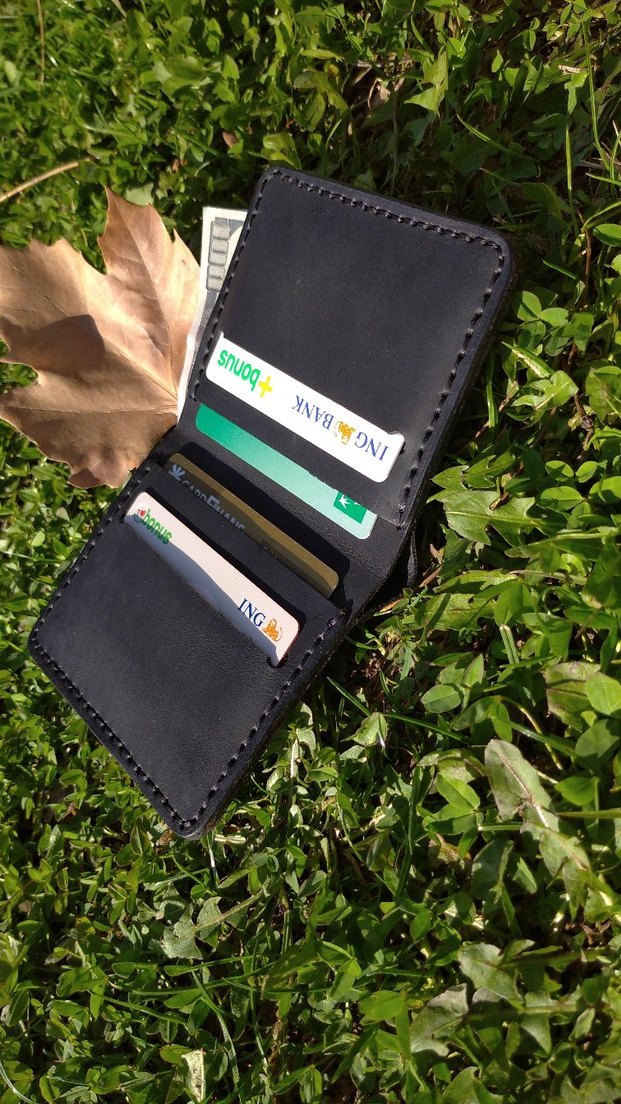 El Yapımı Hakiki Deri Cüzdan  - Görsel 2