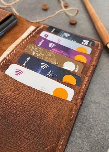 El Yapımı Hakiki Deri Cüzdan  - Görsel 2