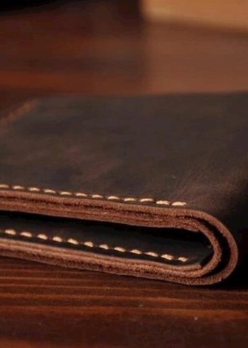 El Yapımı Hakiki Deri Cüzdan - Görsel 2