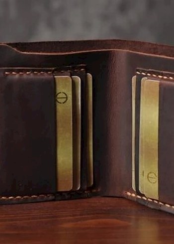 El Yapımı Hakiki Deri Cüzdan - Görsel 3