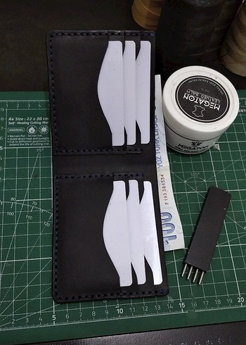 El Yapımı Hakiki Deri Cüzdan  - Görsel 7