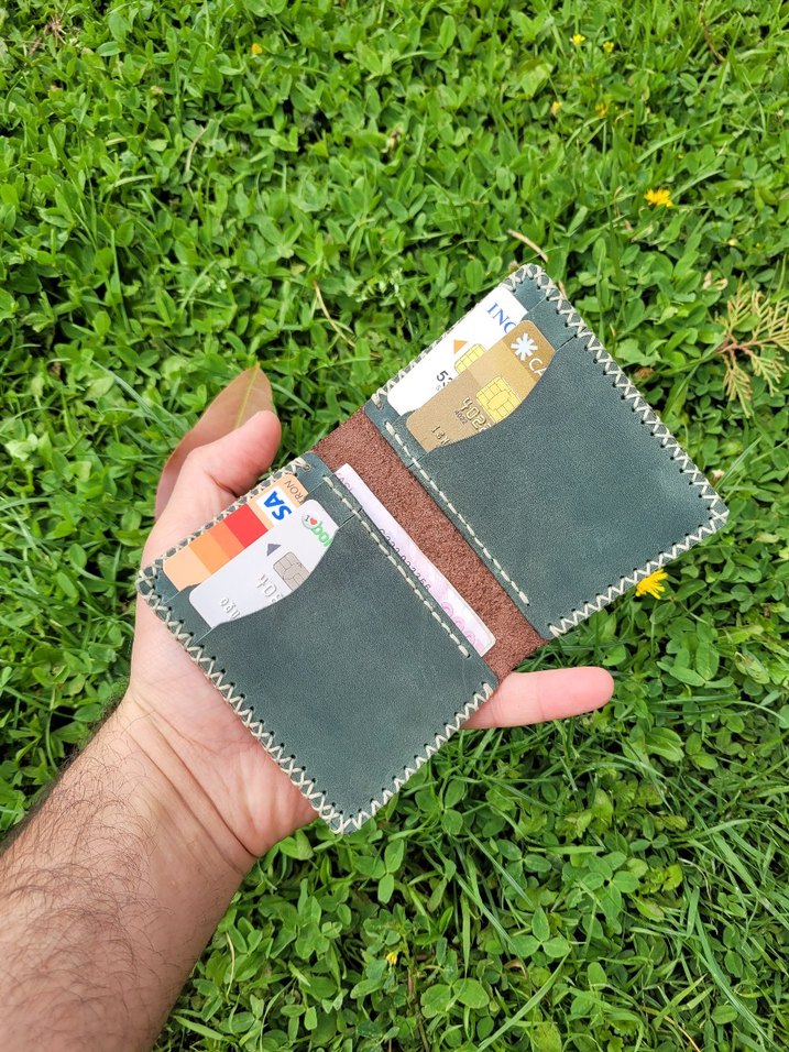 El Yapımı Hakiki Deri Kartlık  - Görsel 4