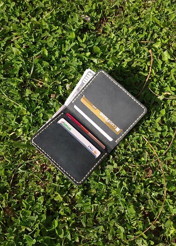 El Yapımı Hakiki Deri Cüzdan  - Görsel 2