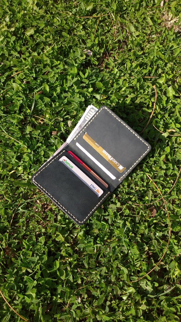 El Yapımı Hakiki Deri Cüzdan  - Görsel 2