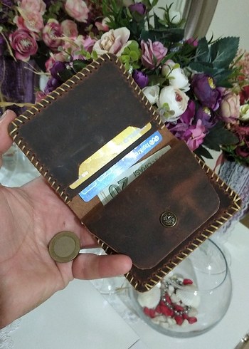 El Yapımı Hakiki Deri Kartlık - Görsel 2