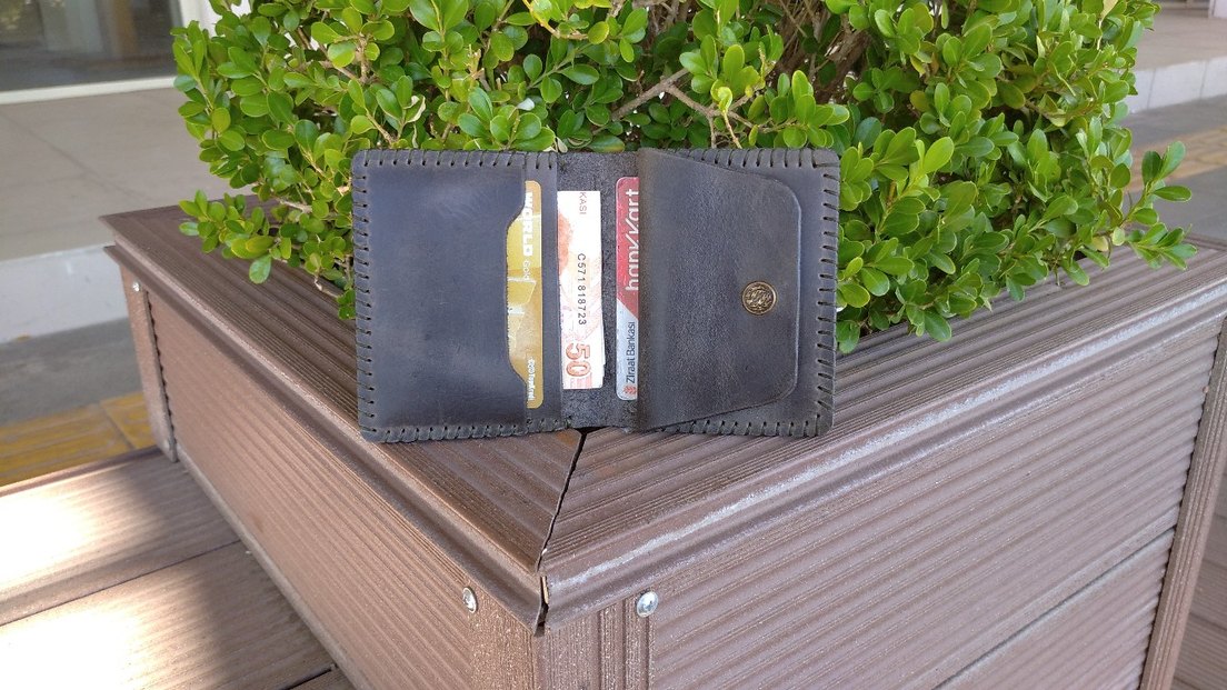 El Yapımı Hakiki Deri Kartlık  - Görsel 4