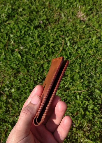 El Yapımı Hakiki Deri Cüzdan  - Görsel 5