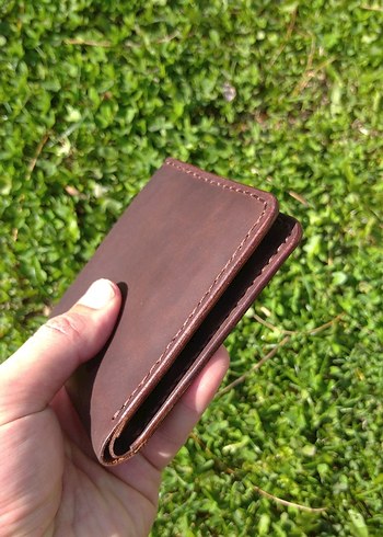 El Yapımı Hakiki Deri Cüzdan  - Görsel 8