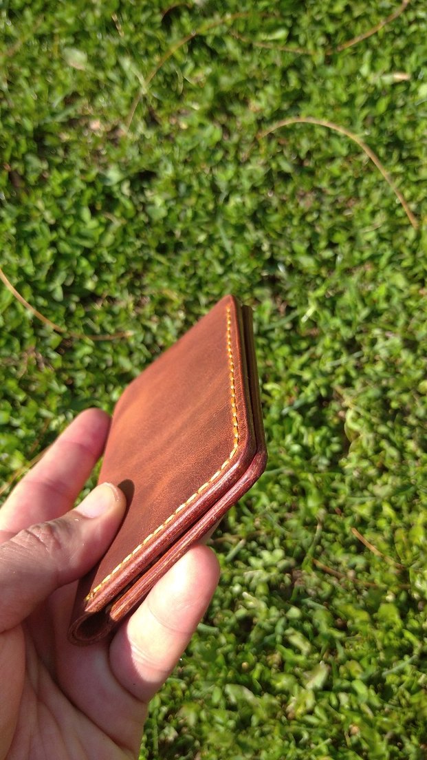 El Yapımı Hakiki Deri Cüzdan  - Görsel 4