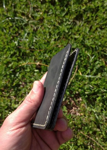 El Yapımı Hakiki Deri Cüzdan - Görsel 3