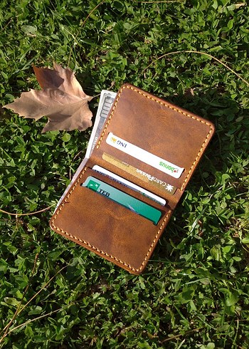 El Yapımı Hakiki Deri Cüzdan - Görsel 5