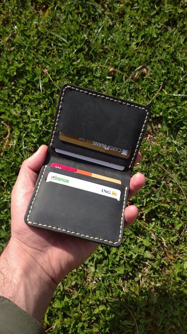 El Yapımı Hakiki Deri Cüzdan  - Görsel 2