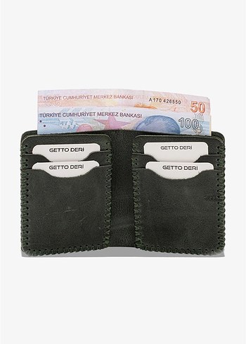 El Yapımı Hakiki Deri Cüzdan  - Görsel 3