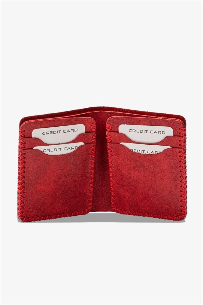 El Yapımı Hakiki Deri Cüzdan  - Görsel 5