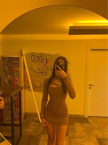 s Beden pembe Renk BERSHKA KISA ELBİSE
