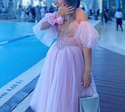 Diğer Prenses Model Abiye Elbise