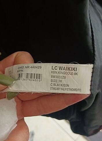 m Beden siyah Renk LC Waikiki Kadın Mont