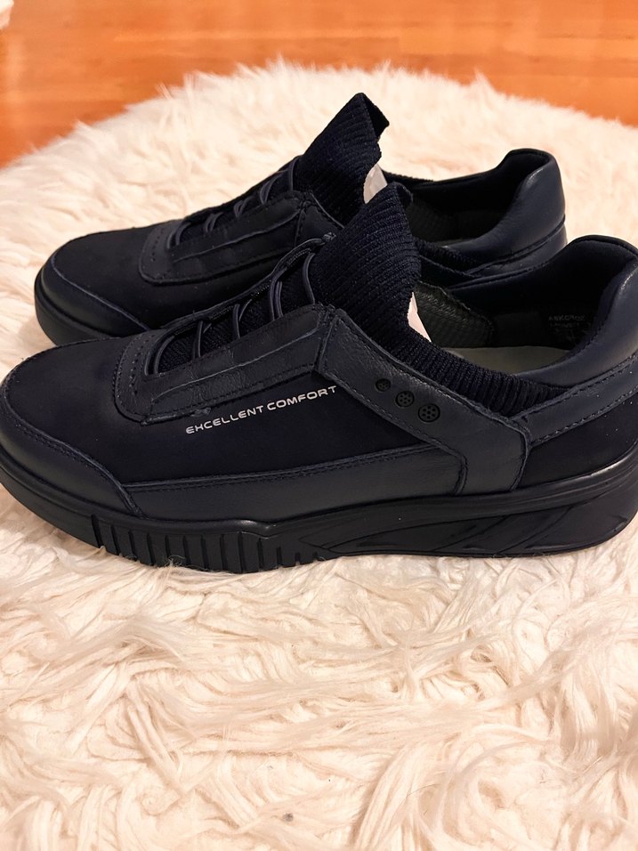 Kadın Siyah Dolgu Topuklu Bağcıklı Spor Ayakkabı - Görsel 4