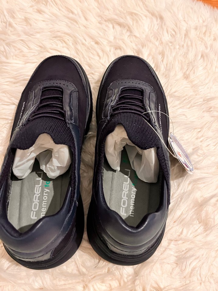 Kadın Siyah Dolgu Topuklu Bağcıklı Spor Ayakkabı - Görsel 3