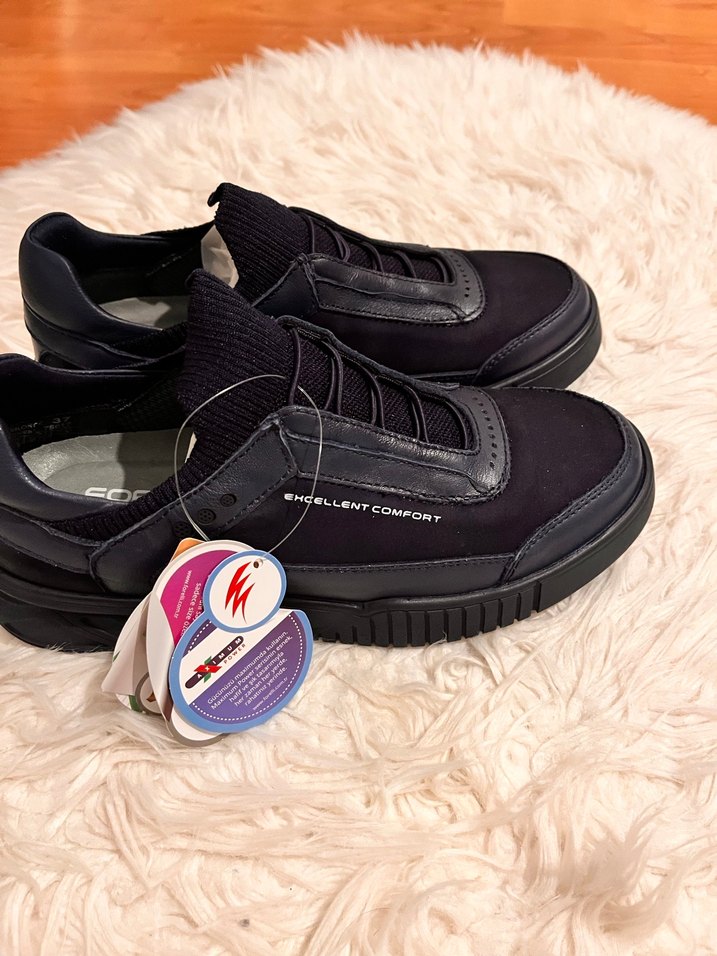 Kadın Siyah Dolgu Topuklu Bağcıklı Spor Ayakkabı - Görsel 2