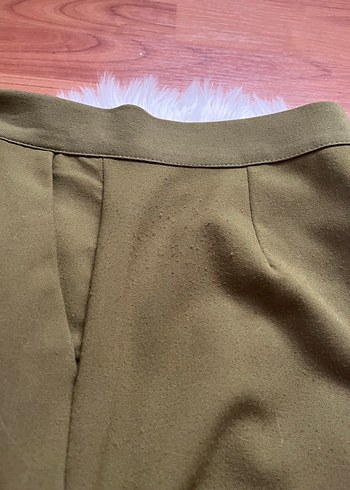 s Beden Zara Haki Pilili Kumaş Pantolon