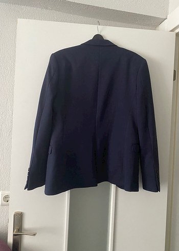 46 Beden Erkek Lacivert Düğmeli Klasik Kesim blazer ceket