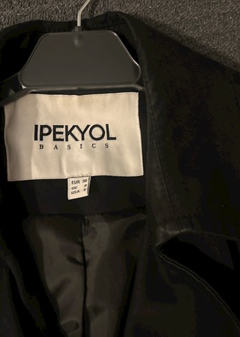 ipekyol Düğmeli ipekyol Siyah Midi Kadın Trençkot