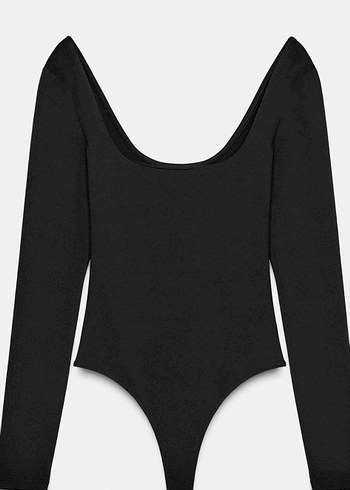 ZARA KARE YAKA POLİAMİD BODY - Görsel 5