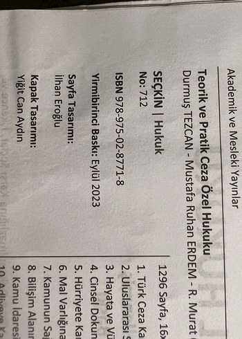 Hukuk kitapları - Görsel 6