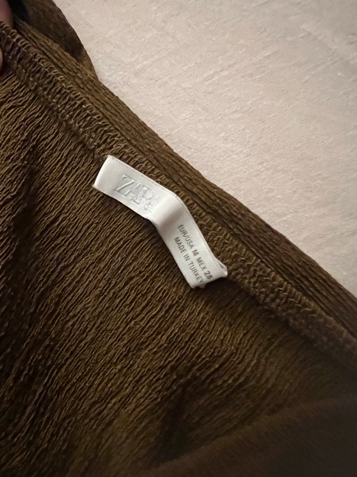 Zeytin yeşili zara bluz - Görsel 2