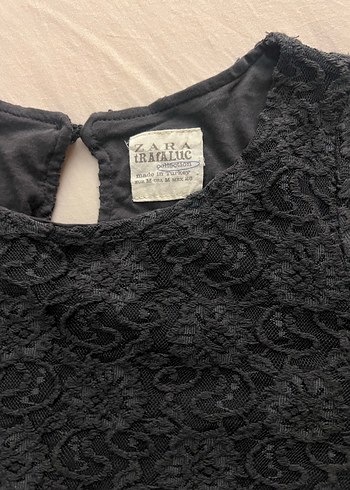 Dantel Detaylı gri Kadın Elbise - Görsel 3