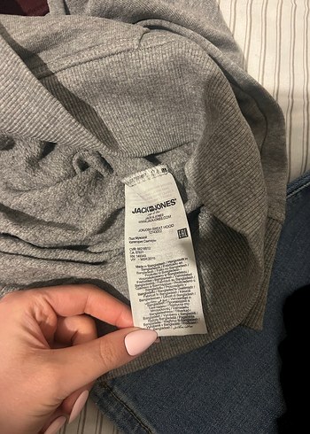 Jack & Jones Gri Kapüşonlu Sweatshirt - Görsel 2