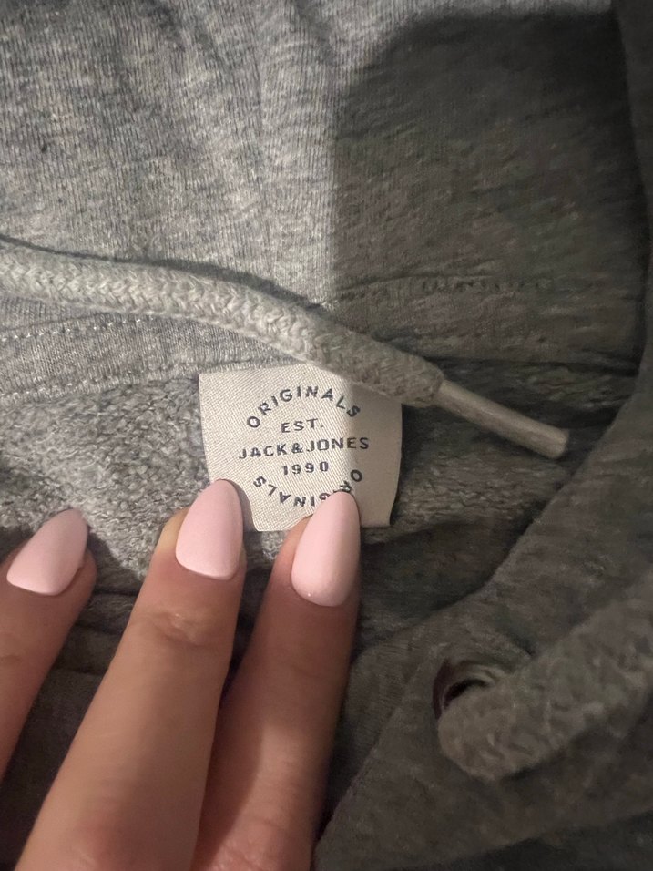 Jack & Jones Gri Kapüşonlu Sweatshirt - Görsel 3