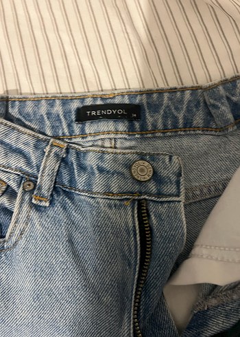 Yırtık Detaylı Salaş Kot Pantolon - Görsel 2