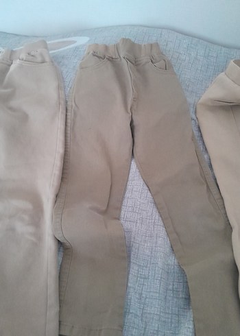 Bej okul altlari keten Pantolon, - Görsel 5