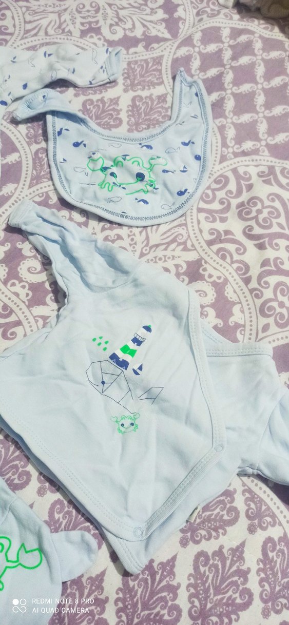 Nakışlı Mavi Bebek hastane çıkışı. - Görsel 5